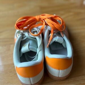 Adidas Mint green Sneaker w Orange Accents